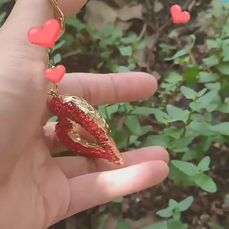 Crystal Butterfly Keychain Glittering Bling Key Ring Bag Charms Pendant for Car Keys Purses Backpacks Accessories