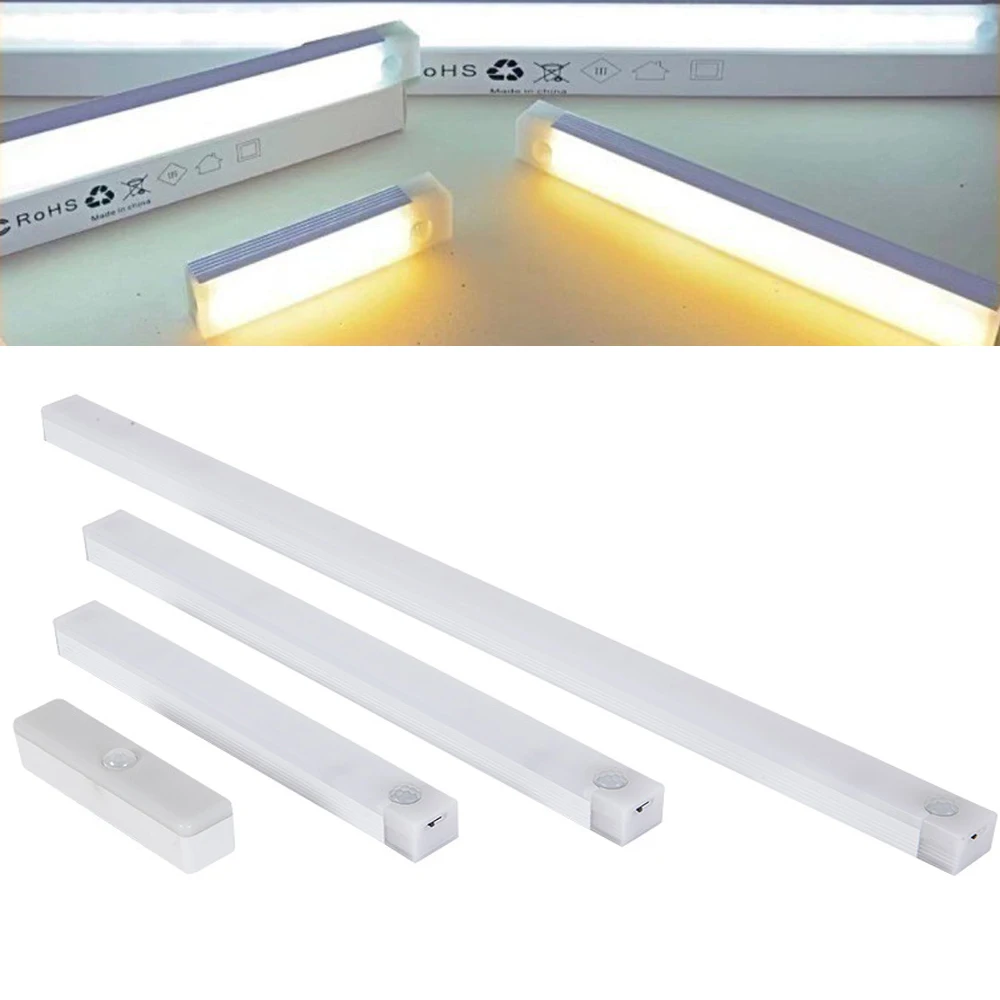 PIR Motion Sensor LED Cabinet Light 10CM/20CM/30CM/50CM USB Rechargeable 3000K/6000K Under magnetic night for led night light,led cabinet light,led motion sensor light,cabinet lights,motion sensor light,led cabinet lights,motion sensor lights,under cabinet light