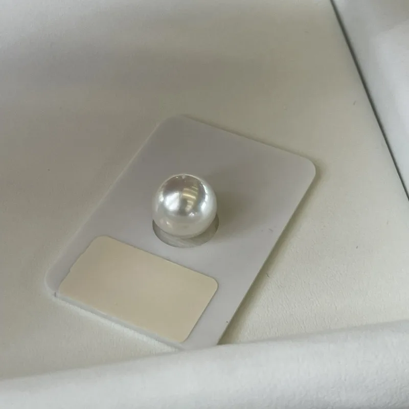 12-13mm Natural White Genuine Round Loose Pearl Making Ring Pendant for Women Wedding Gifts Jewelry Grace