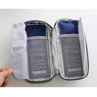 Sac de réfrigération à insuline Portable, boîte réfrigérée, réfrigérateur à insuline, congélateur de médicaments, sac isotherme à insuline, 2 tampons de glace 4