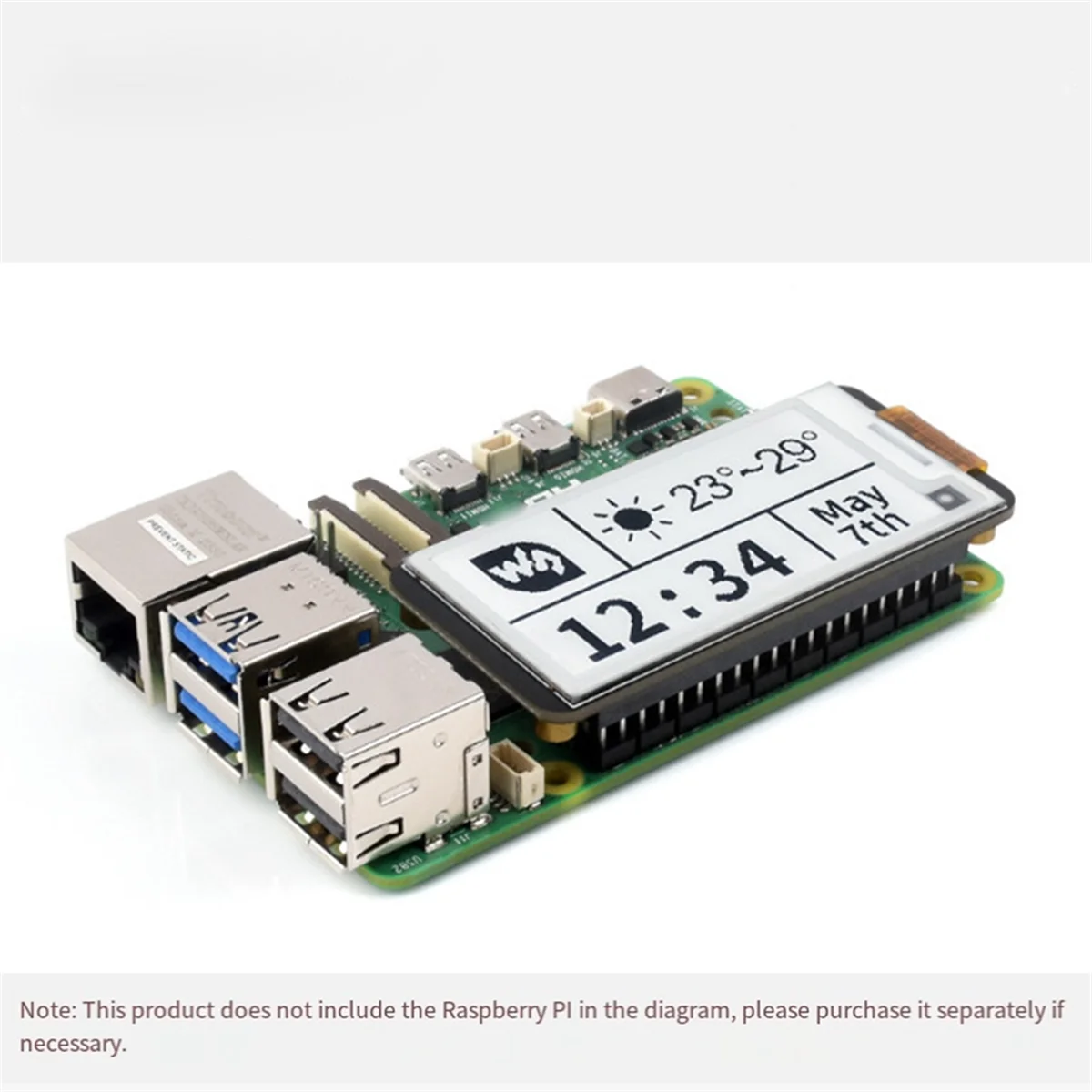Waveshare 2.13 Inch E-Ink Display Module HAT+ 250x122 E-Paper Screen for Raspberry Pi Series Mainboard Jetson Nano Sunrise X3 e ink display module