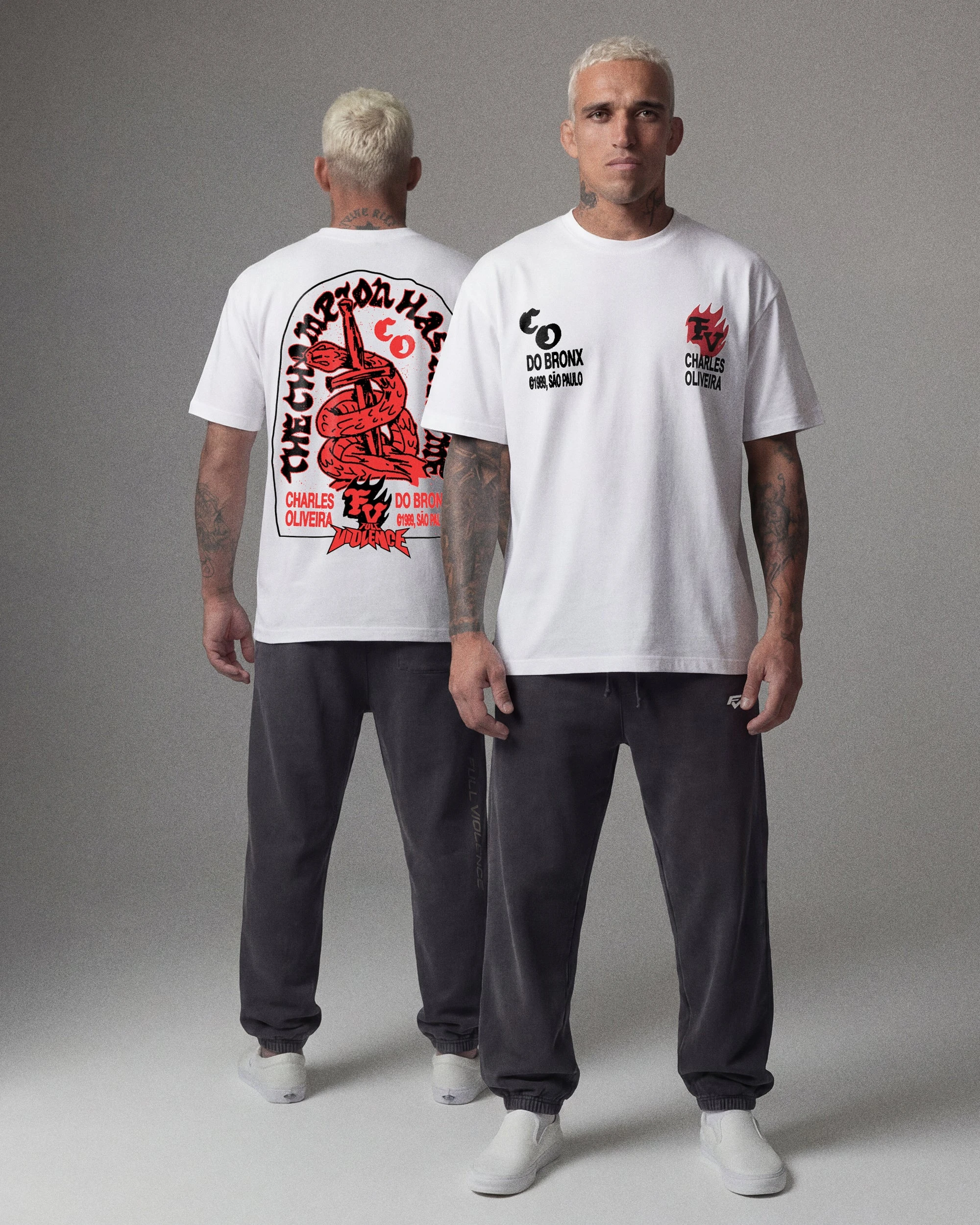 MMA New Do Bronx Charles Oliveira Sommer Herren 1989 T-Shirt Sportshirt Übergroßes, atmungsaktives, schnell trocknendes Trainings-Fitness-Box-T-Shirt