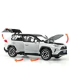 1:32 Toyota RAV4 SUV 2023 Alloy Model Car Toy Diecasts Metal Casting Sound and Light Pull Back Car Toys For Children Vehicle 5