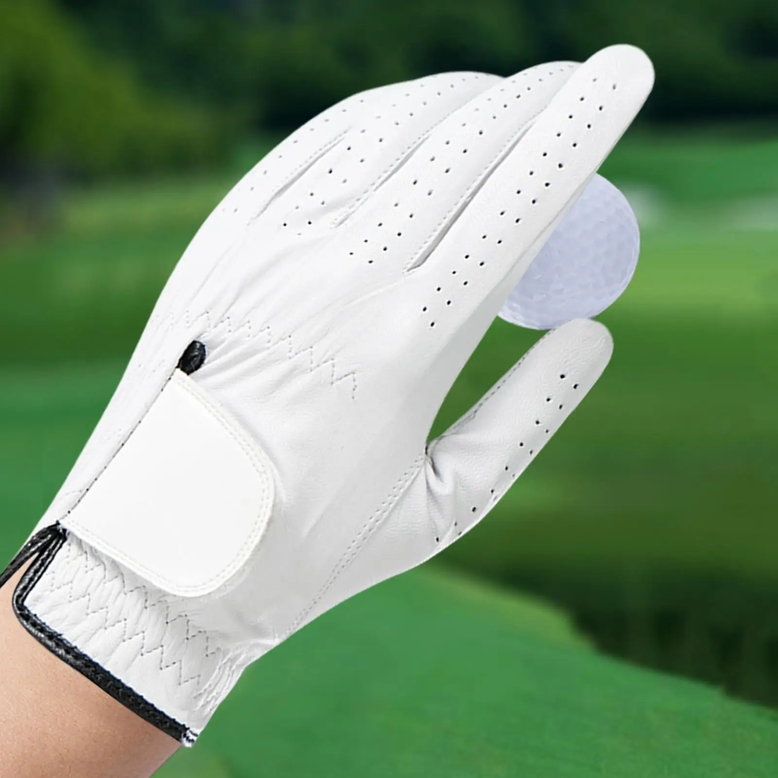 Mens Golf Glove Breathable Golf Glove Men Left Hand Padded Ergonomic Protective Grip For Women Driving Riding Cycling Fishing