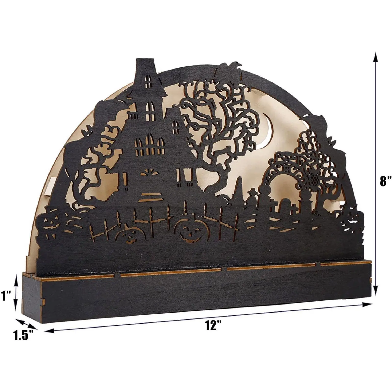 Halloween Table Decoration Home Decor Haunted House for Fireplace Desk Party