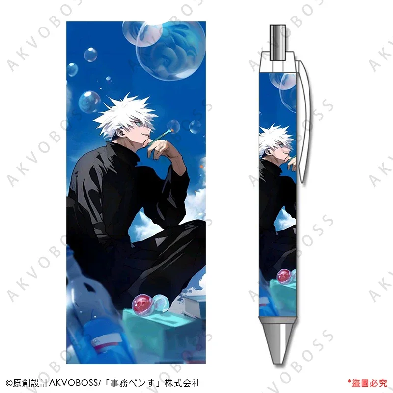 

1Pcs Anime Gel Pen Satoru Gojo Pattern Black Refill School Supplies Stationery Caneta Customizable Elementary School Accessories