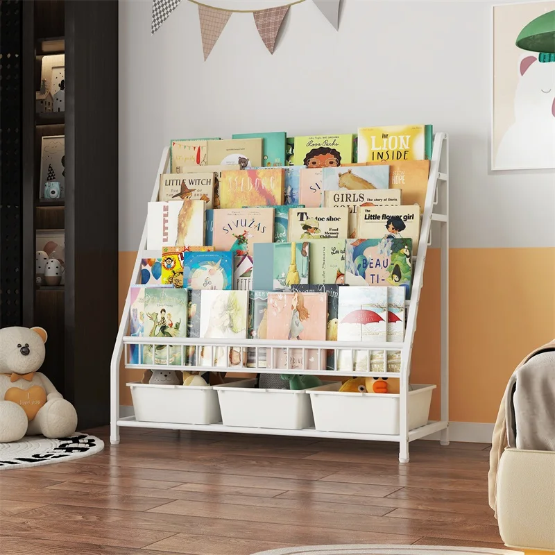 Floor standing storage rack, reading area picture book rack, multi-layer toy storage rack