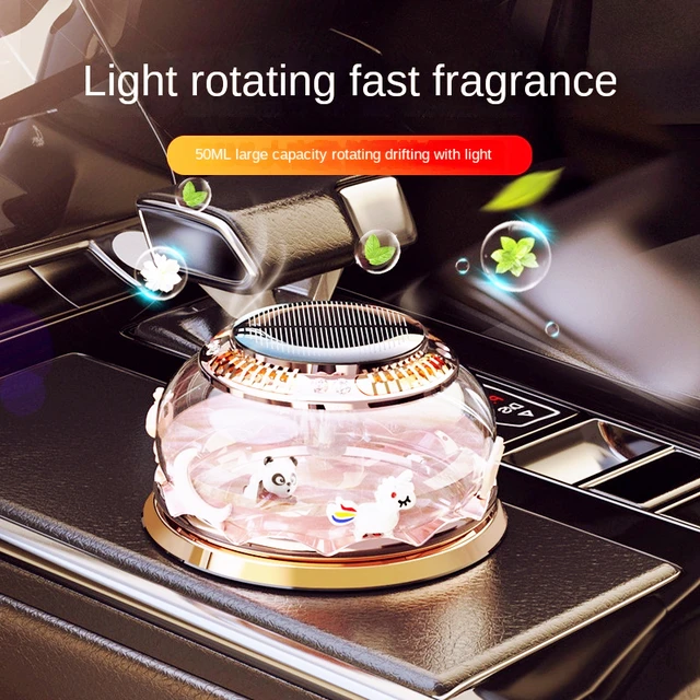 Désodorisants de voiture à rotation solaire, diffuseur automatique de  parfum, diffuseur d'huiles essentielles pour intérieur de voiture, ornement  - AliExpress