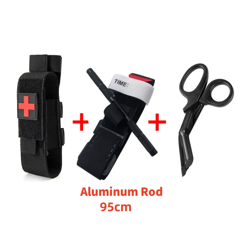 Tourniquet Kit Tactical Tourniquet Tactical First Aid New Metal Aluminum Rod Tourniquet Survival Hemostasis Second Generation Upgrade Repeated Use Strengthen