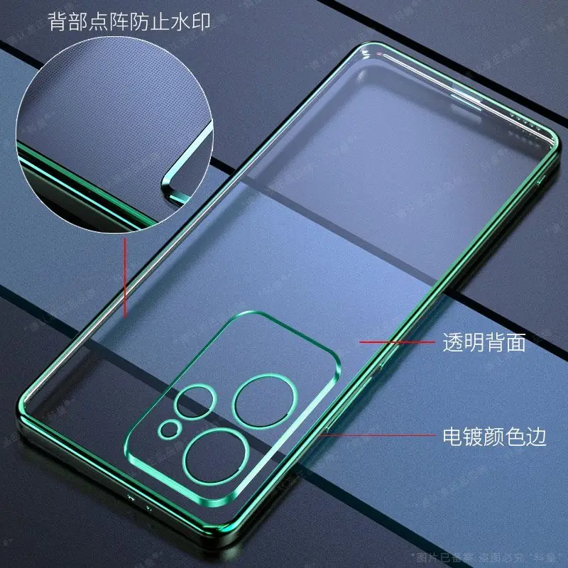 Luxury Transparent Electroplating Soft Silicone Shockproof Bumper Case