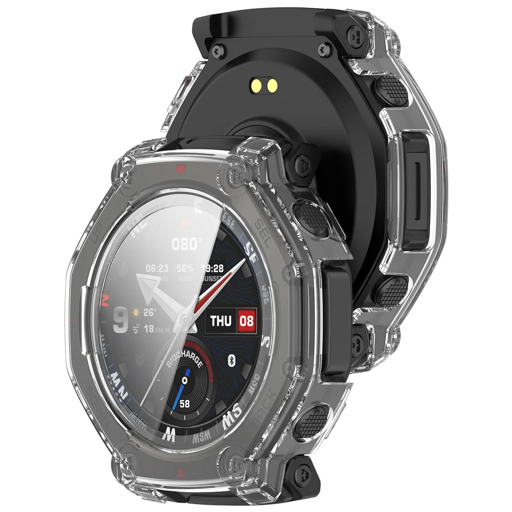 Durable Tempered Glass PC Case for Smartwatch - Full Protective Skin & Hard Shell Guard
