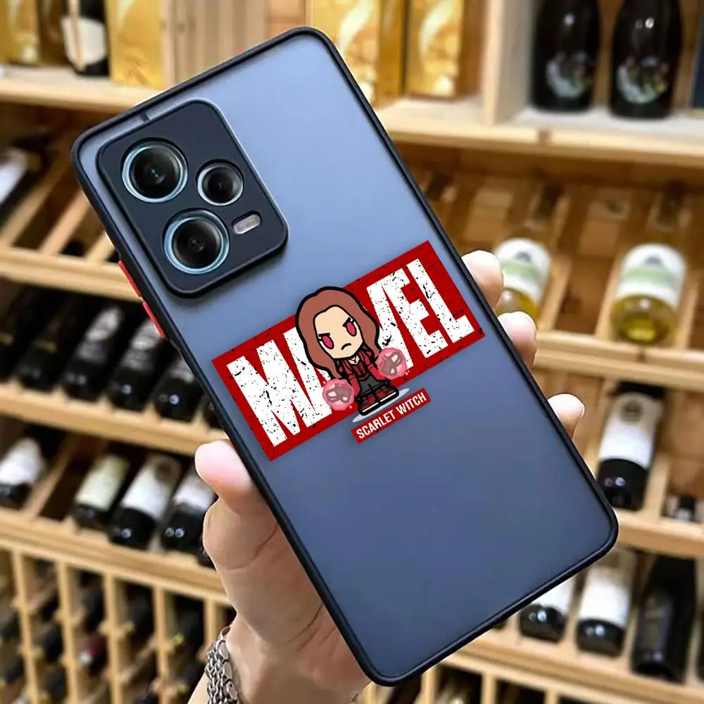 thumbnail image 1 of Funda mate para Redmi NOTE 12 11 10 11S 10S 9 9S 9T 8 7 6 5 3PRO PLUS 4G 5G Funda Shell los guapos dibujos animados de Los Vengadores de Marvel, 1 of 5