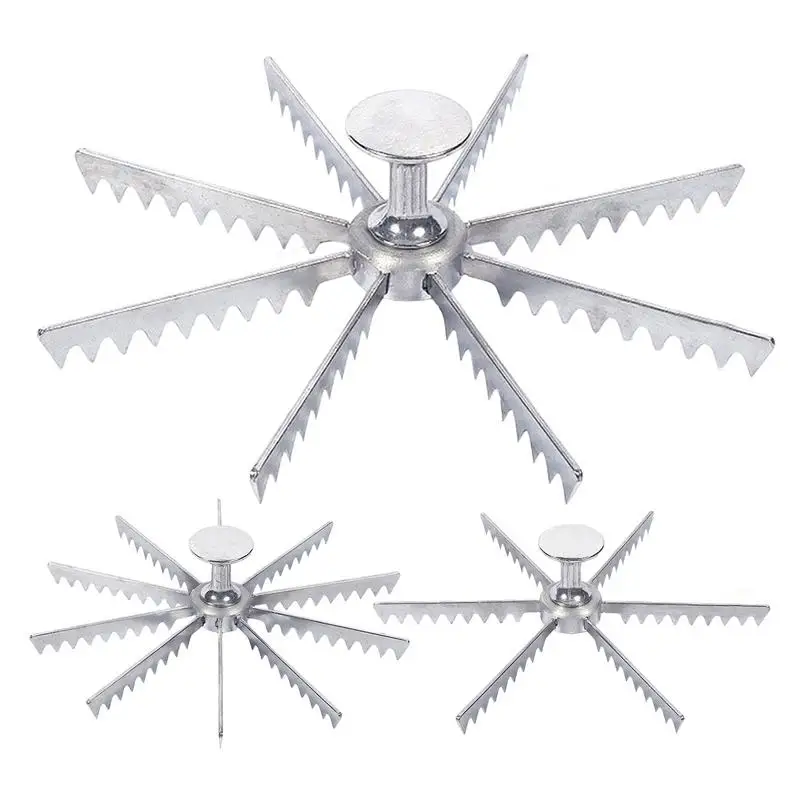 Pizza Cutter 6/8/10 Slice Aluminum Alloy Sharp Gear Pizza Pie Cake Divider for Kitchen Restaurant Baking Professional Tools