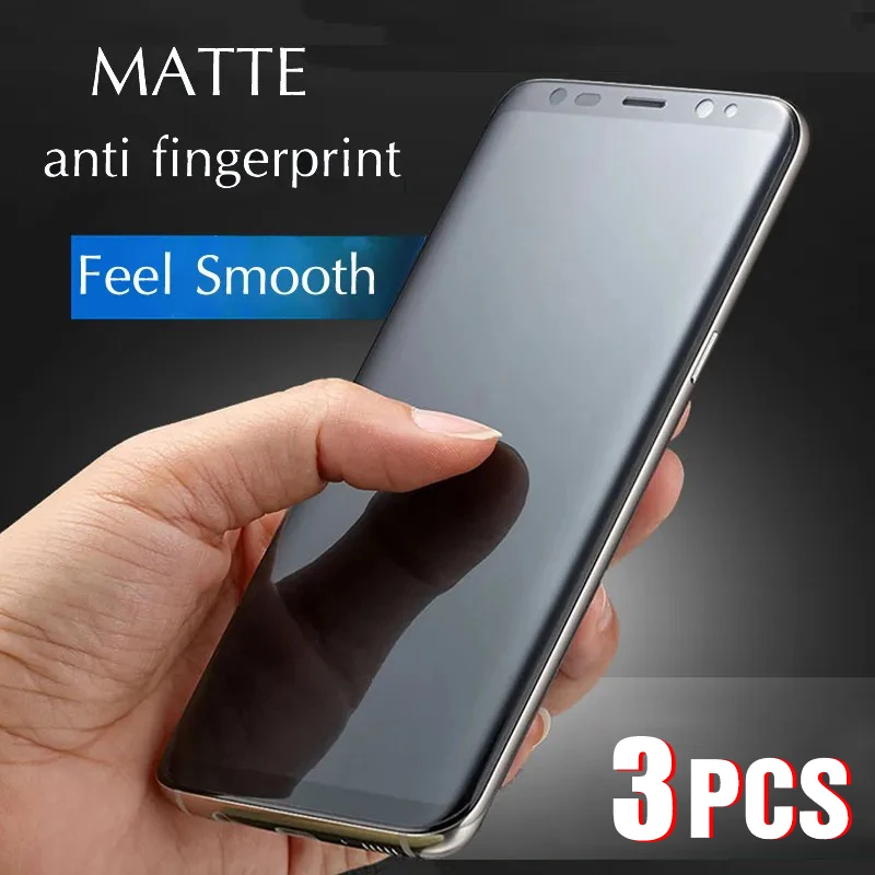 3Pcs Soft Matte Hydrogel Film Per Samsung Galaxy S8 S9 S10E S10 S20 S21 S22 S23 S24 Note 8 9 10 Plus 20 Ultra Screen Protector