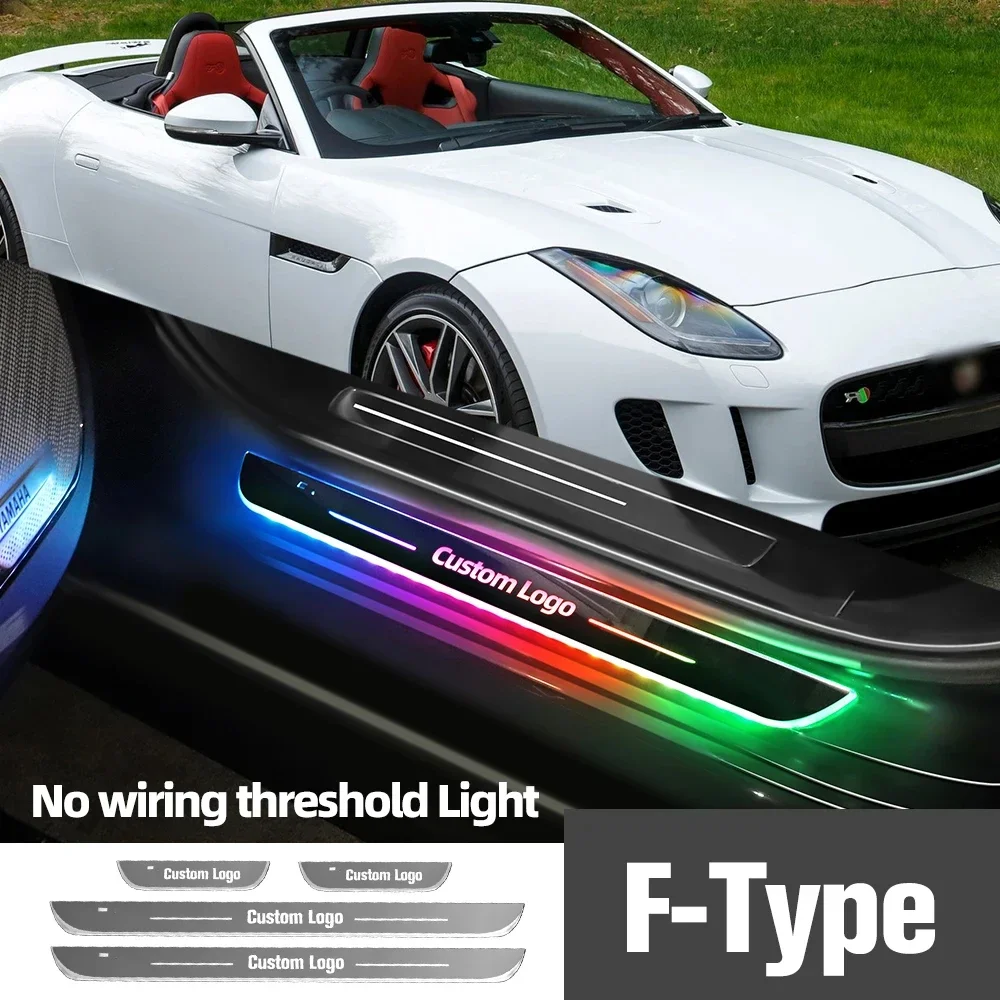 

For Jaguar F-Type F Type X152 2012-2017 Car Door Sill Light Customized Logo LED Welcome Threshold Pedal Lamp Accessories