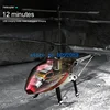 Portable Wind Resistant Alloy Remote Control Helicopter 2.4G Omnidirectional Flight Hover Night Lighting RC Drone Kids Gift Toy 3