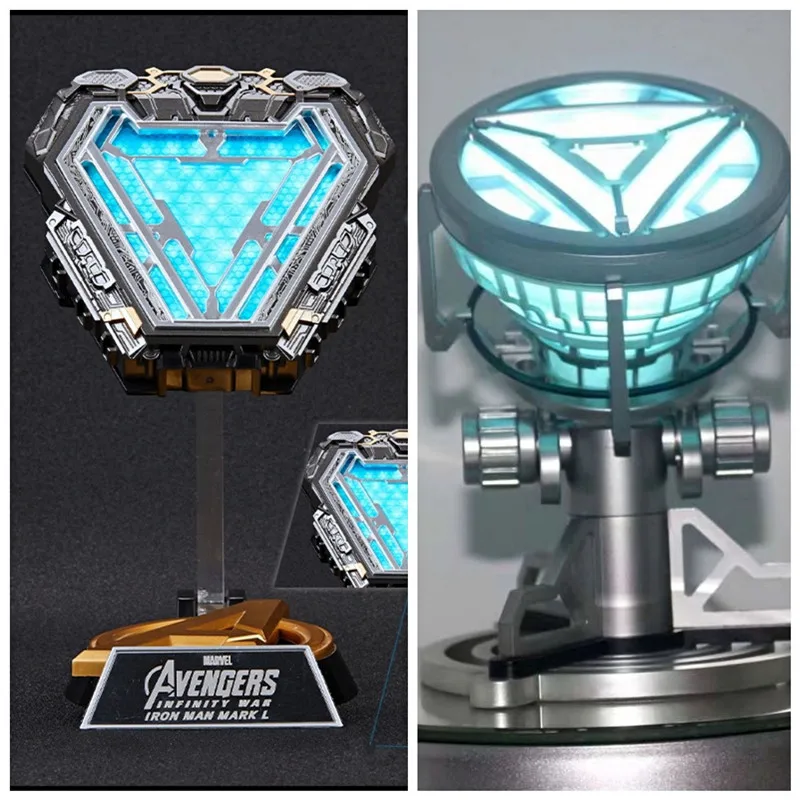 

Avenger Iron Man Mk50 Arc Reactor Tony Stark Heart Of Mark Figure Led Light Model Superhero 1:1 Marvel Toys Chest Lamp Kids Gift