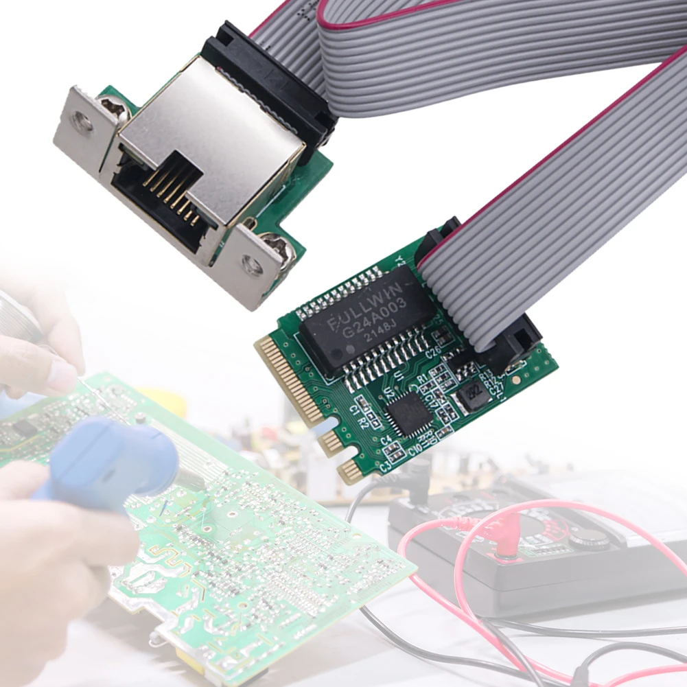 M.2 네트워크 카드 단일 포트 RJ45 M.2 RJ45 LAN 어댑터 Windows Linux용 데스크탑 PC용 RTL8111H 칩 이더넷 네트워크 카드