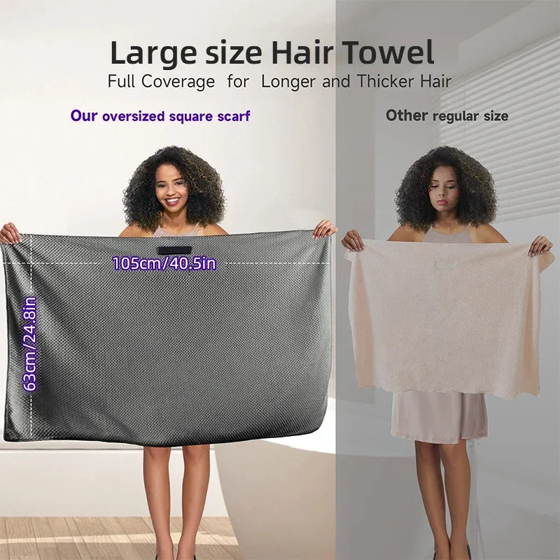 Description Picture 3 of itemCross Border Dry Towel Bath Towel New European Dry Hair Hat Woman Ins Draught Absorbent Quick Drying Thickened Large Towel