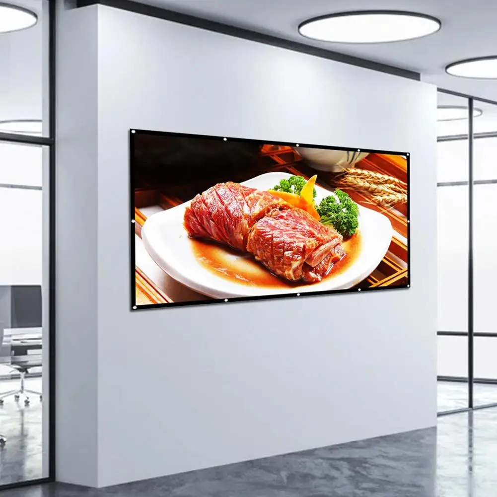 Good Performance Portable 60 Inch 16:9 Simple Thick Projection Movie Screen for Outdoor