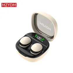 Compact Wireless Bluetooth Earbuds with Hi - Fi Bass and Sleep - Friendly Design (Skin Color)