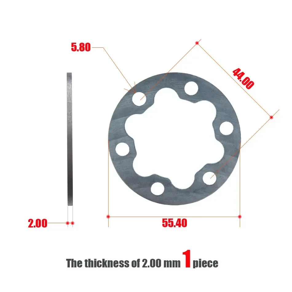Electric Scooter Brake Disc Gaskets Washers Hub Aluminum Pad Bicycle