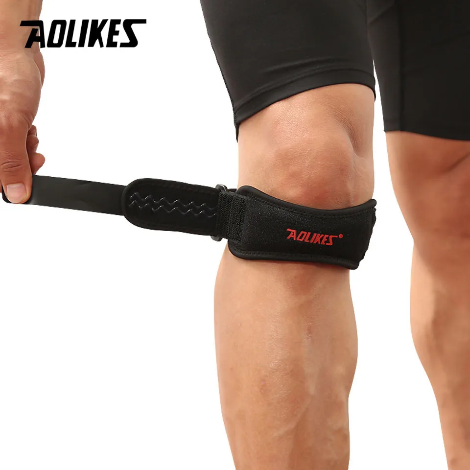 AOLIKES 1PCS Patella Knee Brace Knee Support and Pain Relief Running Hiking Basketball Tendonitis Adjustable Strap Patellar knee support knee brace patellar band