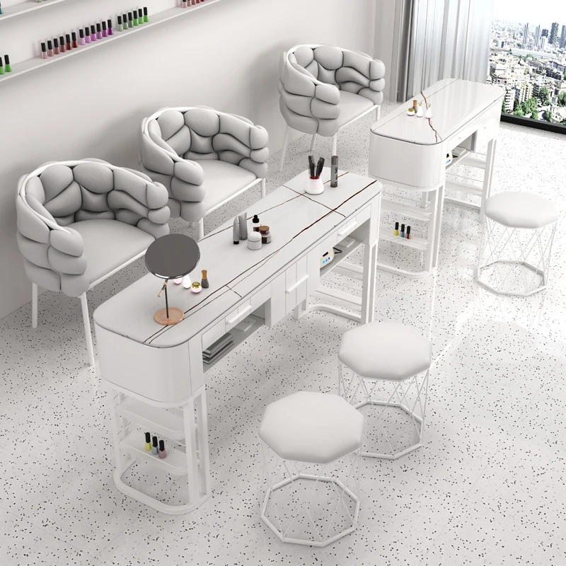 Hand Professionals Nail Desk Design Europeo Pieghevole Professionale Nail Desk Storage Organizer Tavolo Per Mobili