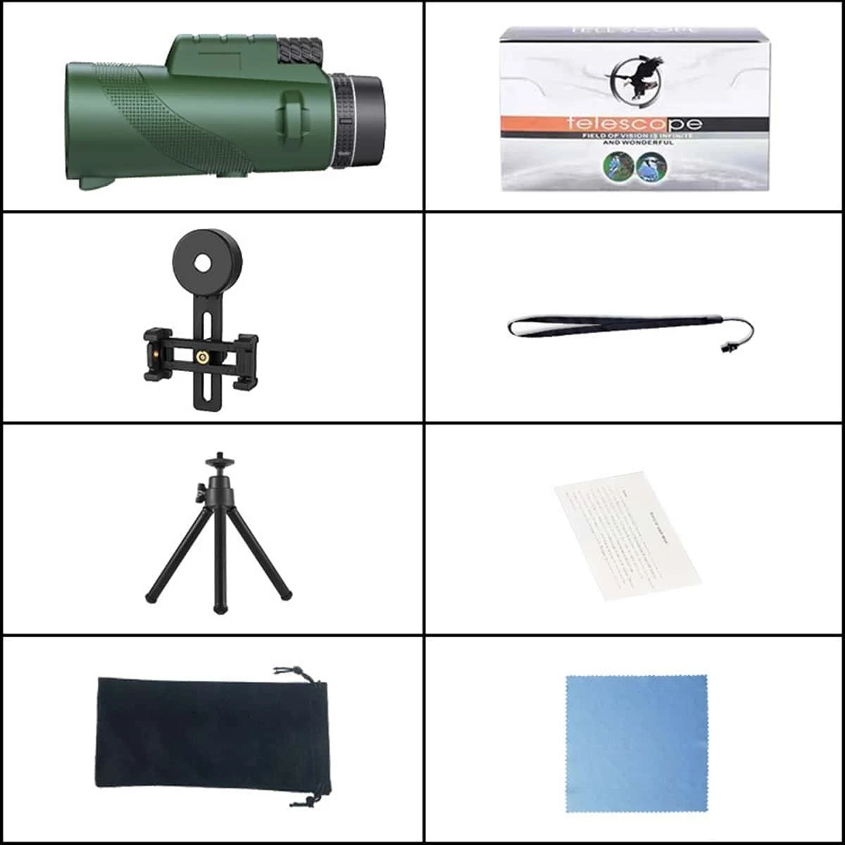  slider image of 80X100 Hd Monocular Telescope