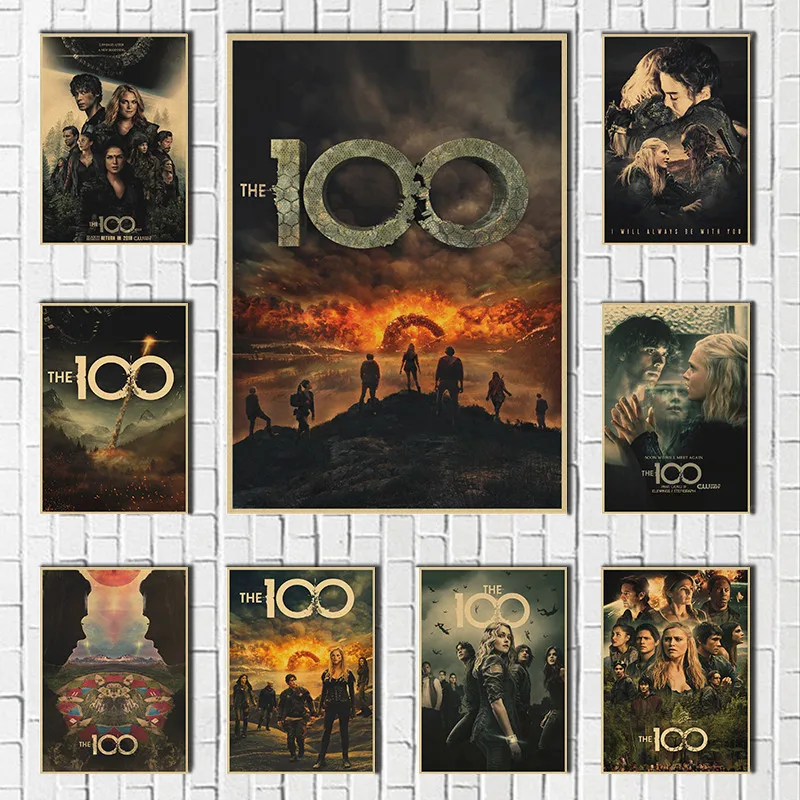 

The 100 Season TV Series Show Movie Print Art Canvas Poster For Living Room Decor Home Wall Picture
