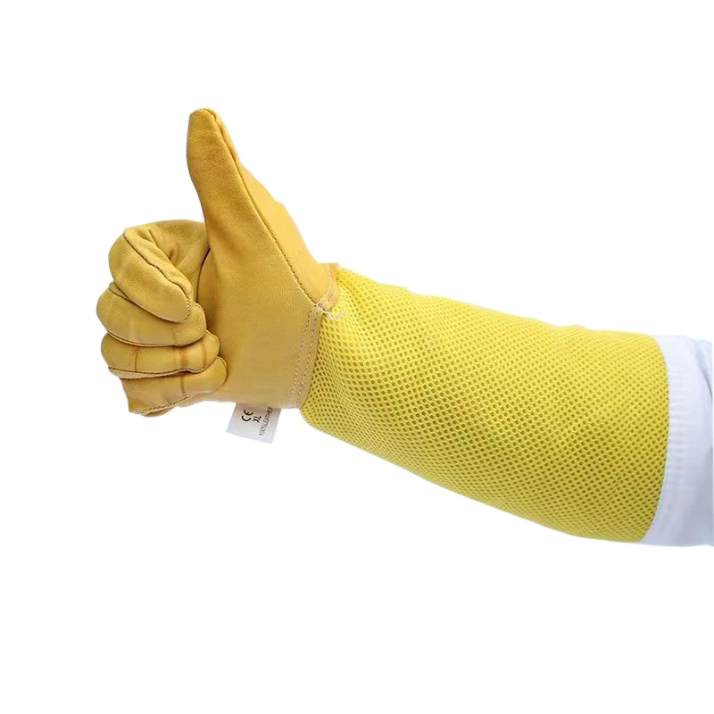 Beekeeper Gloves Beekeeping Tools Beekeeper Gloves Protective Sleeves Ventilated Professional Anti Bee for Apiculture