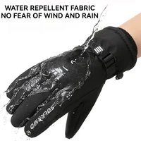 GTUBIKE Men Winter Waterproof Cycling Gloves Outdoor Sports Motorcycle Ski Touch Screen Fleece Gloves Non-slip Warm Full Fingers 4