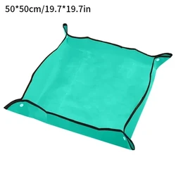 Waterproof Foldable Plant Regeneration and Transplant Mat - Portable and Easy-to-Clean Solution (Green 50x50cm)