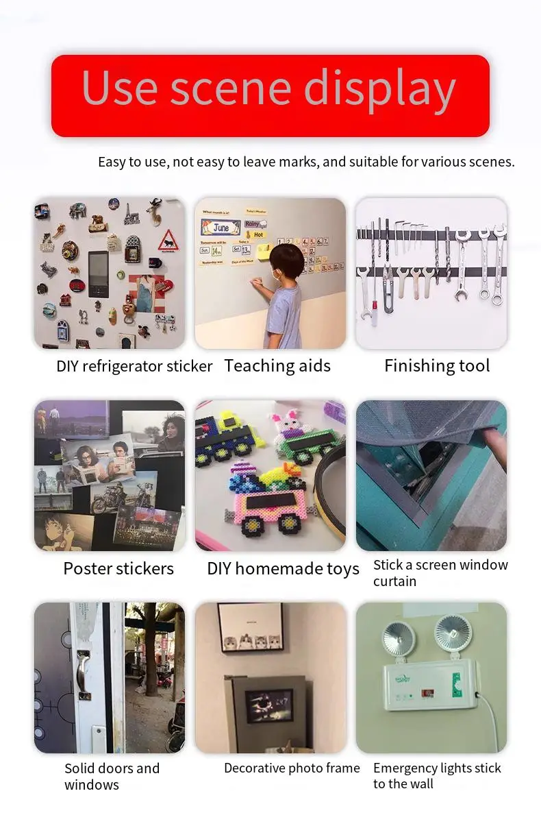 Versatile Magnetic Double-Sided Adhesive Tape