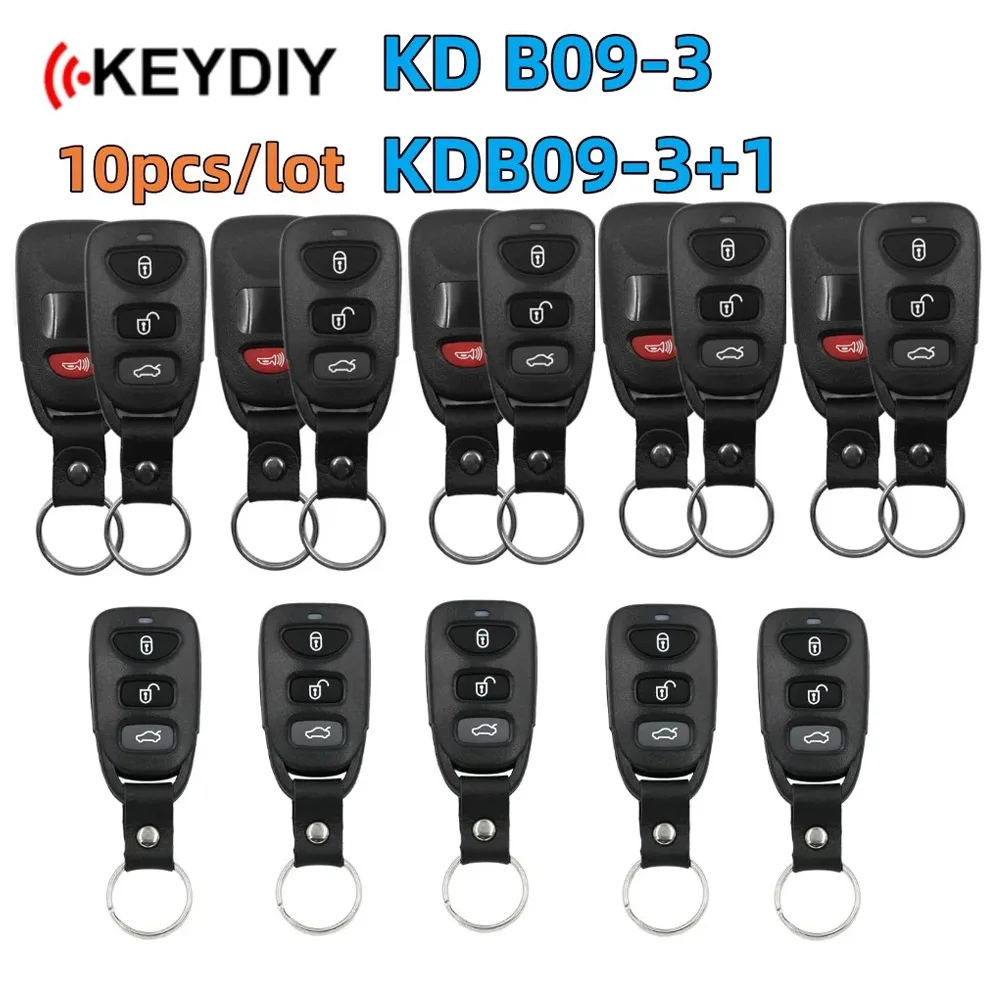 

Автомобильный ключ KD B09 10 шт., универсальный пульт дистанционного управления с 3/4 кнопками для KD900 KD900 + URG200, Автомобильный ключ серии B