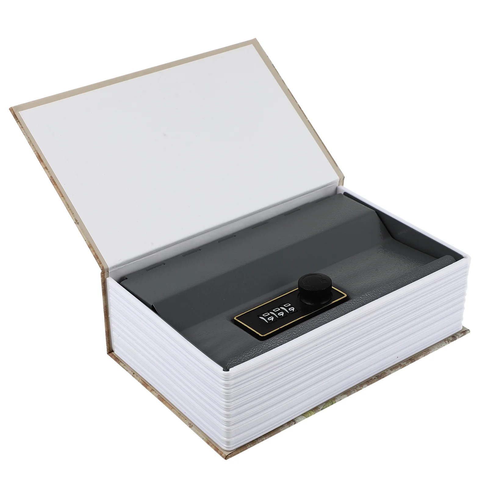 

Safe Retro Decor Money Jewelry Box Book Combination Lock Secret Stainless Steel Child Diversion