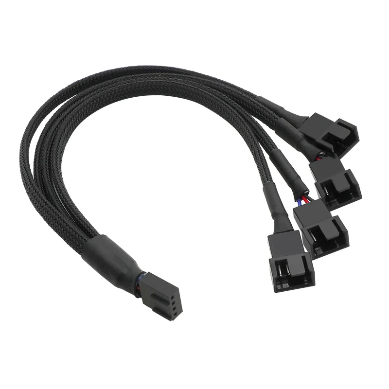Hub Divisor PWM Para Ventiladores De PC - 5 Puertos, 4 Pines, Cable De 39 Cm, 1 Hembra A 5 Macho