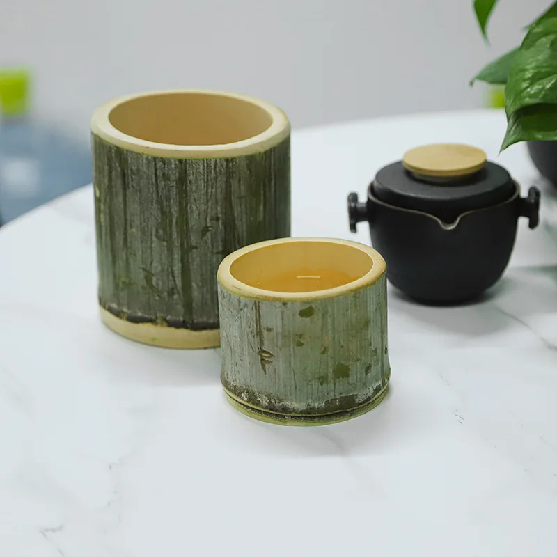 Eco-Friendly Bamboo Beverage and Decor Cup - Large Diameter
