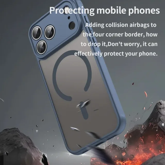 iPhone Matte Magnetic Case with Lens Protection 3