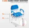 Swivel Shower Chair 360 Degree, Adjustable Shower Seat with Pivoting Arms & Padded Bath Seat for Inside Shower or Tub 5