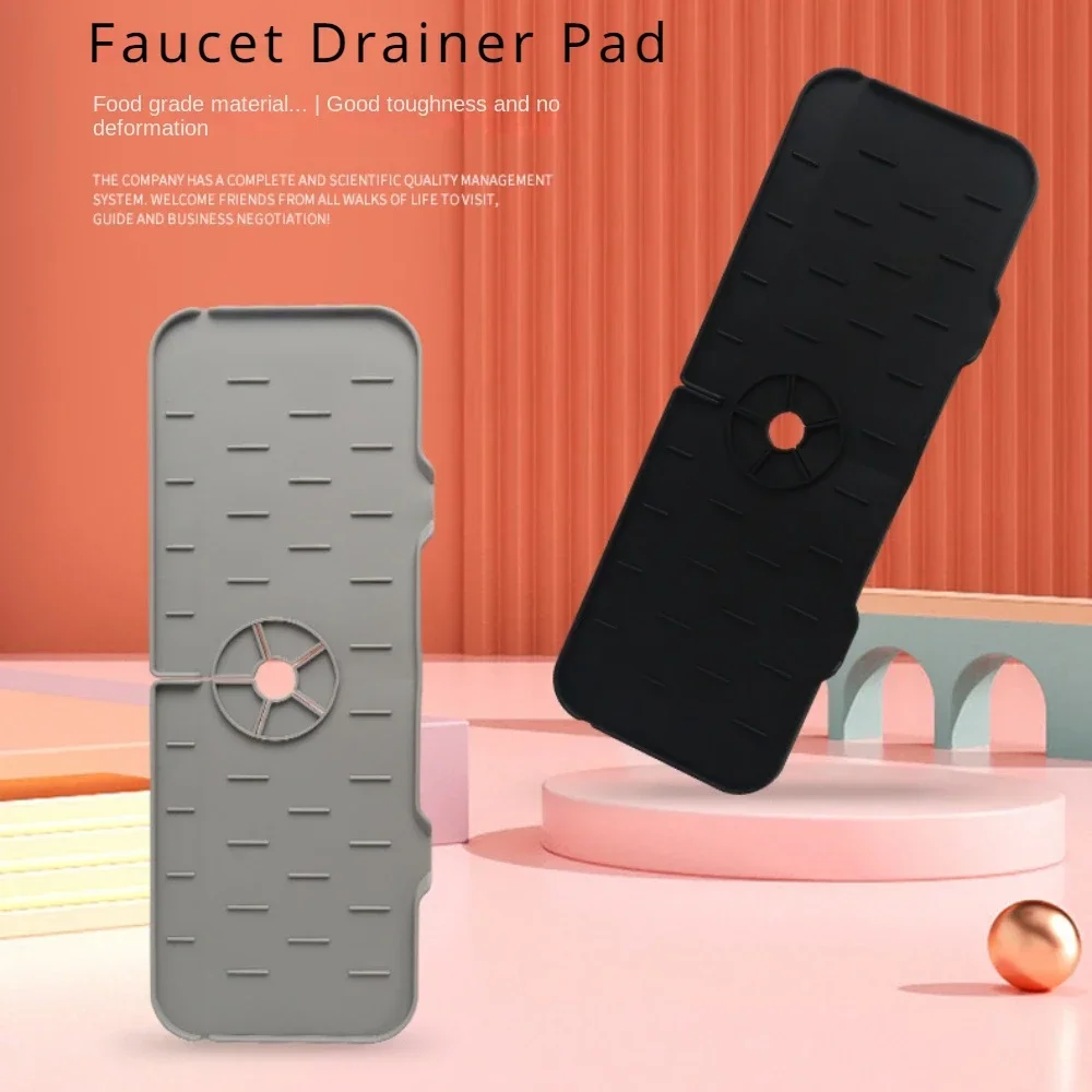 Description Picture 3 of itemKitchen Sink Splash Guard Silicone Mat Gourmet Faucet Kitchen Accessory Home Appliance Sponge Rack Kitchens Accessories