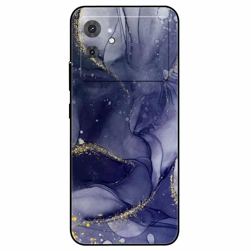 Floral Marble Silicone TPU Soft Phone Case with Cool Print Design
