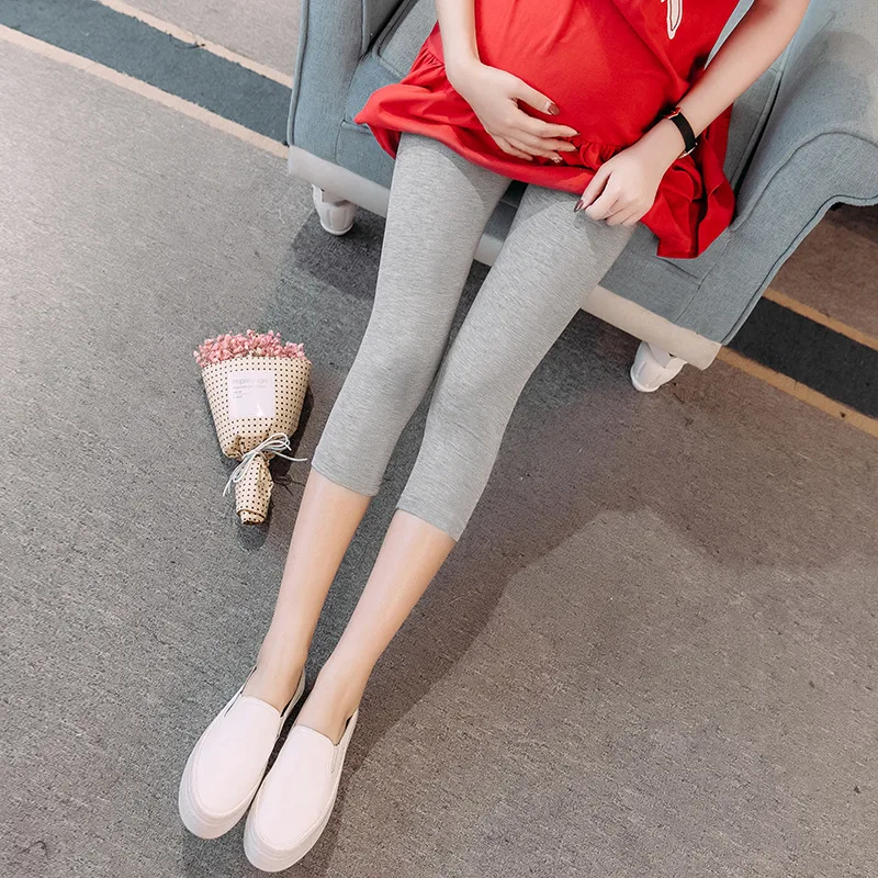 Low Waist Belly Cotton Maternity Skinny Legging Spring Casual Pencil Pants Clothes for Pregnant Women Autumn Pregnancy 4