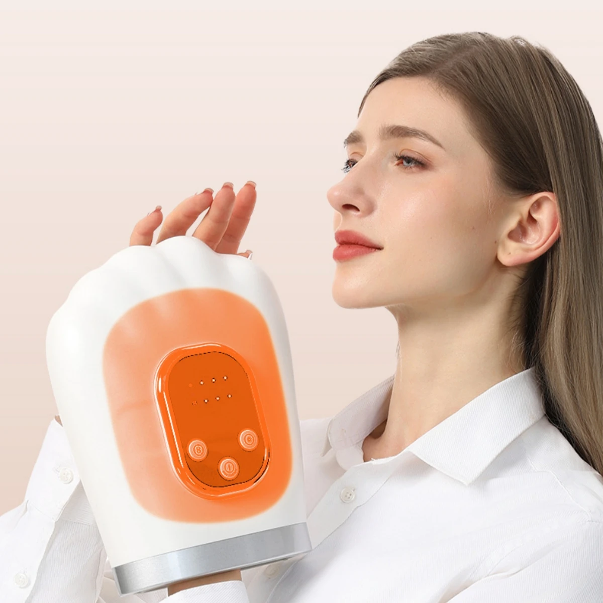 Cordless Hand Massager with Heated Compression for Relaxation