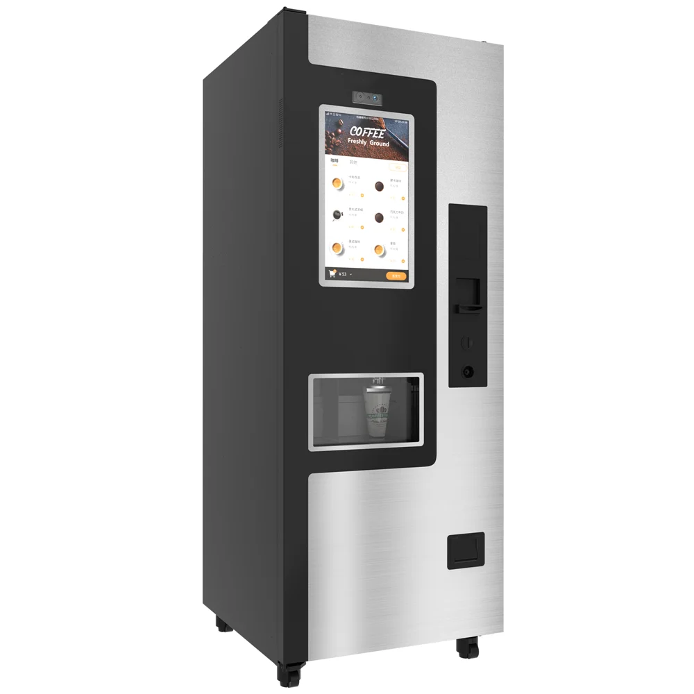 Commercial Espresso Coffee Vending Machine Fully Automatic Touch Screen Freestanding Coffee Drink Dispenser for Sale dropshipping automatic circulation water fountain unplugged silent dog pet drink dispenser bowls