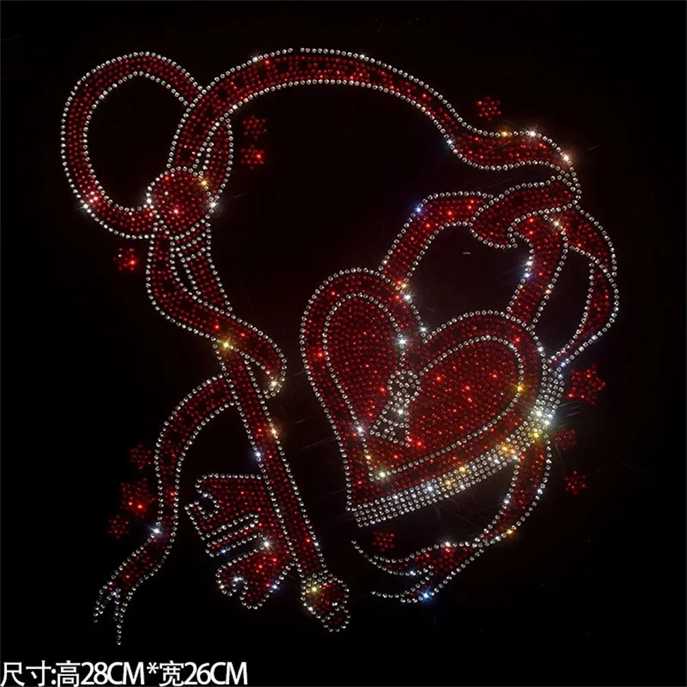 

Exquisite shiny love fashion large cloth paste hot diamond Sequin DIY clothes T-shirt decorative patch clothing accessories