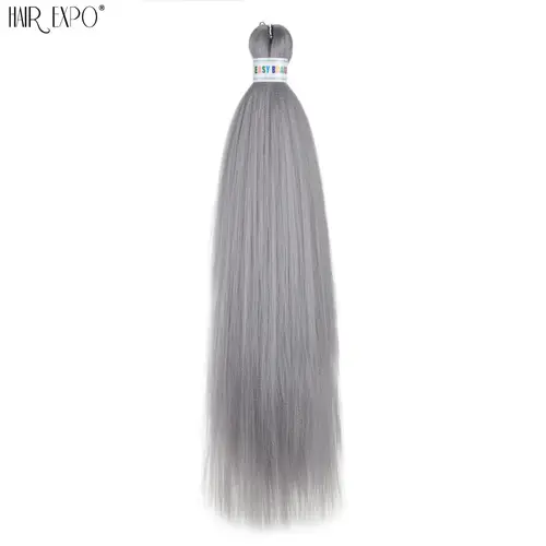 26Inch Easy Braids Hair Synthetic Colourful Pre Stretched Braiding Hair Extensions Jumbo Braids Ombre Yaki Long Straight Hair - Image 12