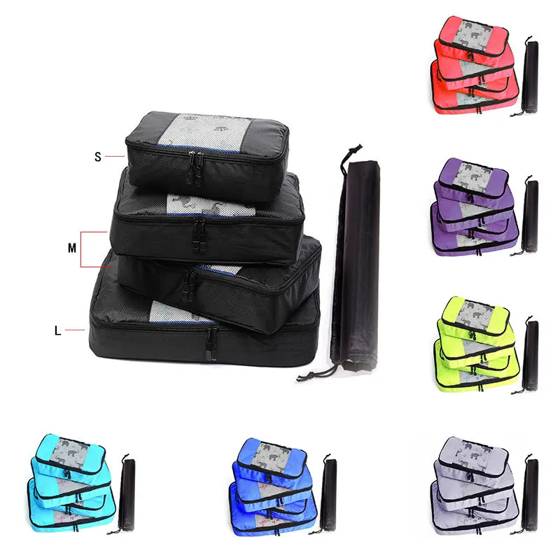 6pcs Luggage Travel Bags Packing Cubes Vera Bradley Packing Cube Set 5pcs Set Aliexpress