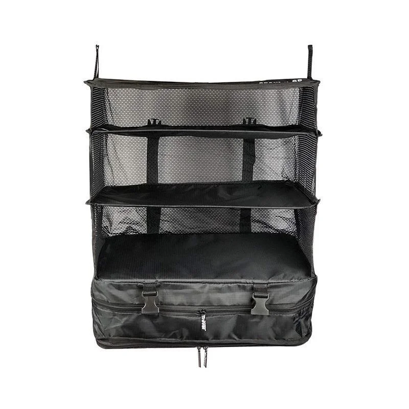 

Travel Luggage Organizer Portable Travel Shelves Bag 3-Shelf Suitcase Packing Cube Collapsible Hanging Closet Storage Bag Space