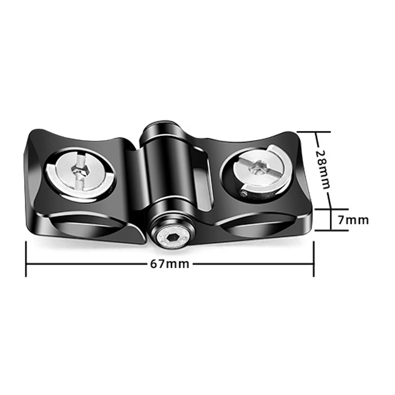 1/4" Screw ARRI Extension 180&deg; Rotatable Mount Adapter for Tripod Monitor Video Image Transmission DSLR Camera Cage Bracket